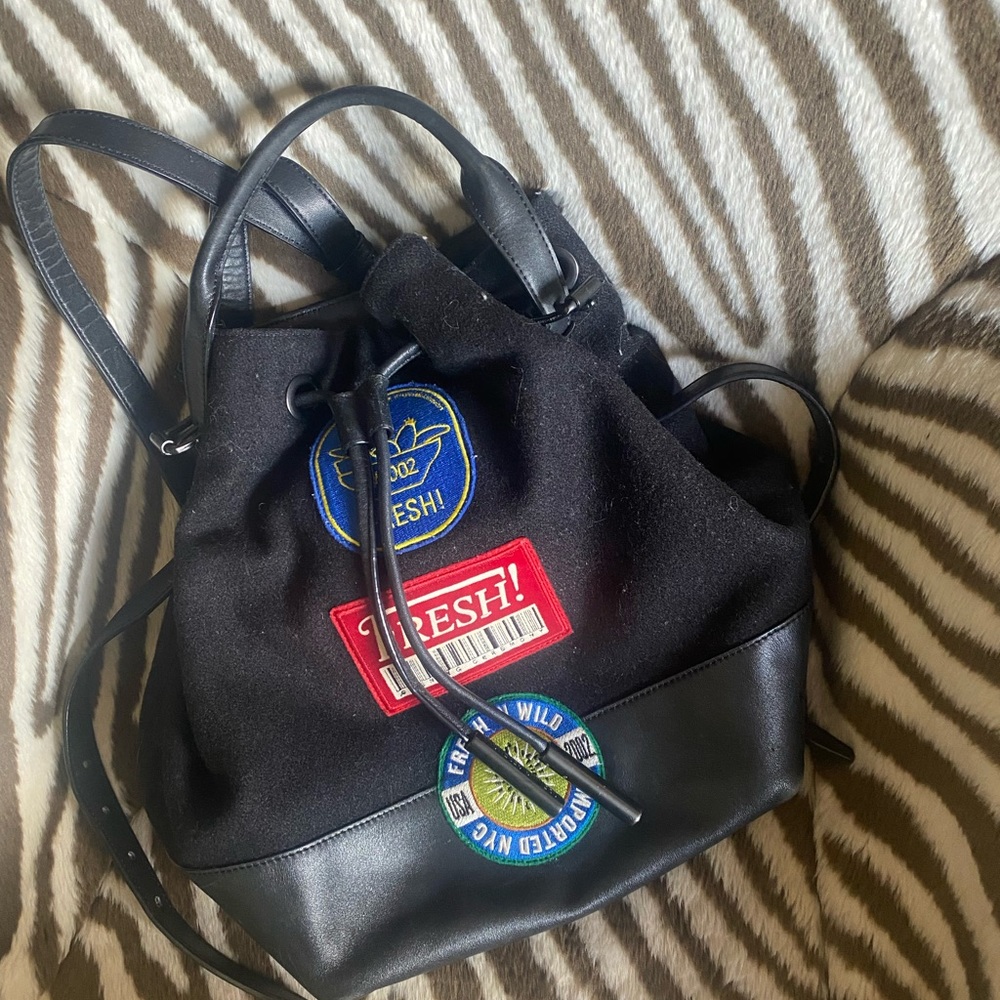 Opening Ceremony Wool Patch Backpack - image 1